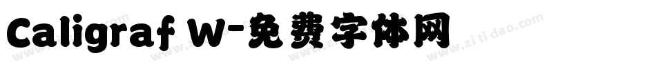 Caligraf W字体转换